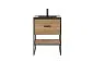 Szafka pod umywalkę BROOKLIN 60 cm dąb craft złoty stojąca | MIRAT. w stylu LOFT kolekcja BROOKLIN