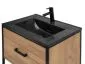 Szafka pod umywalkę BROOKLIN 60 cm dąb craft złoty stojąca | MIRAT. w stylu LOFT kolekcja BROOKLIN