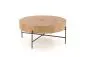 Stolik kawowy BROOKLYN 80x80 dąb/czarna do salonu w stylu industrialnym | MIRAT. styl LOFT