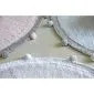 Dywan dziecięcy BUBBLY LIGHT GREY 120x120 szary z białą obwódką | MIRAT.