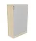 Szafka biurowa żaluzjowa EASY SPACE CABINET HRT 4-OH 100cm akacjowa zamykana I sklep meblowy MIRAT.