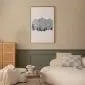 Plakat Wycinek Syberii 21x30 cm z ramą złotą z marginesem | MIRAT.