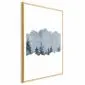 Plakat Wycinek Syberii 21x30 cm z ramą złotą z marginesem | MIRAT.
