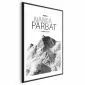 Plakat Nanga Parbat 21x30 cm z ramą czarną z marginesem | MIRAT.