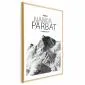 Plakat Nanga Parbat 21x30 cm z ramą złotą z marginesem | MIRAT.