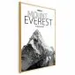 Plakat Mount Everest 21x30 cm z ramą złotą bez marginesu | MIRAT.