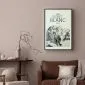 Plakat Mont Blanc 21x30 cm z ramą czarną z marginesem | MIRAT.