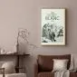 Plakat Mont Blanc 21x30 cm z ramą złotą z marginesem | MIRAT.