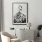 Plakat K2 21x30 cm z ramą czarną z marginesem | MIRAT.