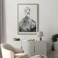 Plakat K2 21x30 cm z ramą złotą z marginesem | MIRAT.