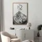 Plakat K2 21x30 cm z ramą złotą bez marginesu | MIRAT.