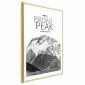 Plakat Broad Peak 21x30 cm z ramą złotą z marginesem | MIRAT.