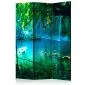 Parawan jednostronny Pejzaże 135x172 cm 3-częściowy zielony | MIRAT.