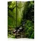 Parawan jednostronny Pejzaże 135x172 cm 3-częściowy zielony | MIRAT.