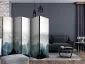 Parawan akustyczny Pejzaże 225x172 cm 5-częściowy czarny | MIRAT.