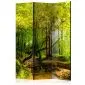Parawan jednostronny Pejzaże 135x172 cm 3-częściowy żółty | MIRAT.