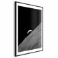 Plakat Samotna planeta 21x30 cm z ramą czarną z marginesem | MIRAT.