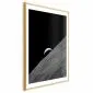 Plakat Samotna planeta 21x30 cm z ramą złotą z marginesem | MIRAT.