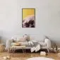 Plakat Słoneczny księżyc 21x30 cm z ramą czarną bez marginesu | MIRAT.
