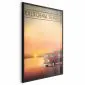 Plakat California Beaches 21x30 cm z ramą czarną bez marginesu | MIRAT.