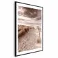 Plakat Odległa wydma 60x90 cm z ramą czarną z marginesem | MIRAT.
