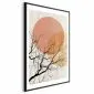 Plakat Podwójny księżyc 21x30 cm z ramą czarną z marginesem | MIRAT.