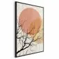 Plakat Podwójny księżyc 60x90 cm z ramą czarną bez marginesu | MIRAT.