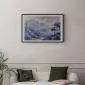 Plakat Niebieska zatoka 30x21 cm z ramą czarną z marginesem | MIRAT.