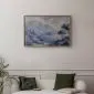 Plakat Niebieska zatoka 42x29,7 cm z ramą złotą bez marginesu | MIRAT.
