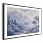 Plakat Niebieska zatoka 30x21 cm z ramą czarną z marginesem | MIRAT.