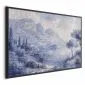 Plakat Niebieska zatoka 90x60 cm z ramą czarną bez marginesu | MIRAT.