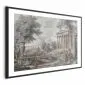 Plakat Świątynia na wzgórzu 60x40 cm z ramą czarną z marginesem | MIRAT.