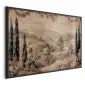 Plakat Śródziemnomorski krajobraz 60x90 cm z ramą czarną bez marginesu | MIRAT.