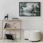 Plakat Pejzaż retro 60x40 cm z ramą czarną bez marginesu | MIRAT.
