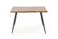 Stół LARSON 120x80 dąb naturalny na metalowych nogach | MIRAT. styl LOFT
