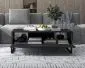 Stolik kawowy TAL 3D 110x54cm czarny mat w stylu loft I sklep meblowy MIRAT. styl LOFT, RYFLOWANY kolekcja TAL