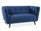 Sofa CASTELLO VELVET 2 granatowa tapicerowana w stylu glamour | MIRAT. styl GLAMOUR kolekcja CASTELLO