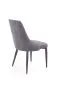 Krzesło K365 VELVET szare z metalowymi nogami do salonu | MIRAT. w stylu GLAMOUR kolekcja