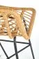 Hoker niski H-97 rattanowy na metalowych nogach | MIRAT.