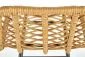 Hoker niski H-97 rattanowy na metalowych nogach | MIRAT.