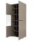 Witryna wysoka CROSS 3D 80cm congo/czarna do salonu I sklep meblowy MIRAT. kolekcja HV-CROSS