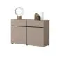 Komoda CROSS 2D2S 119cm congo/czarna nowoczesna I sklep meblowy MIRAT.