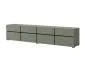 Szafka RTV CROSS 4K4S 225cm zielona/czarna szeroka I sklep meblowy MIRAT.  kolekcja HV-CROSS