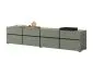 Szafka RTV CROSS 4K4S 225cm zielona/czarna szeroka I sklep meblowy MIRAT.  kolekcja HV-CROSS