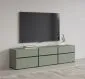 Szafka RTV CROSS 3K3S 180cm zielona/czarna stojąca I sklep meblowy MIRAT. kolekcja HV-CROSS