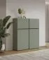 Komoda wysoka CROSS 4D 119cm zielona/czarna w minimalistycznym stylu I sklep meblowy MIRAT. kolekcja HV-CROSS