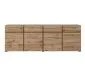 Komoda CROSS 4D4S 225cm dąb wotan/czarna drewniana I sklep meblowy MIRAT. styl SKANDYNAWSKI kolekcja HV-CROSS