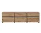 Szafka RTV CROSS 3K3S 180cm dąb wotan/czarna do salonu I sklep meblowy MIRAT. styl SKANDYNAWSKI kolekcja HV-CROSS