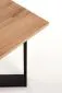 Stolik kawowy CROSS 67x67 dąb/czarny do salonu | MIRAT. w stylu LOFT kolekcja