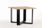 Stolik kawowy CROSS 67x67 dąb/czarny do salonu | MIRAT. w stylu LOFT kolekcja